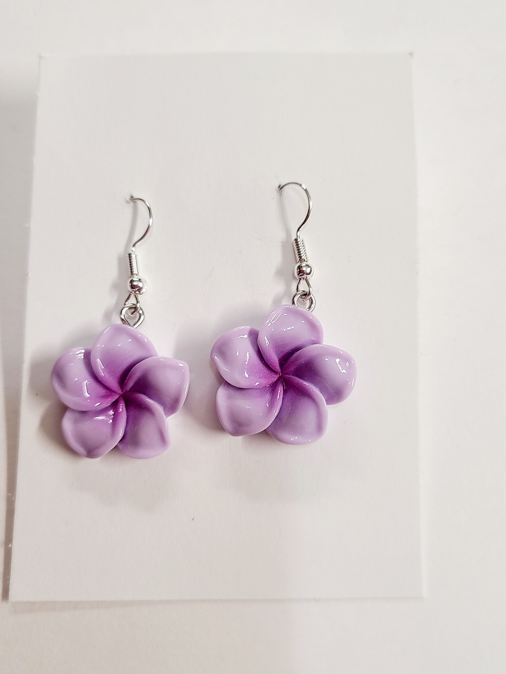 Lavender Flower Drop Earrings - Women Jewelry